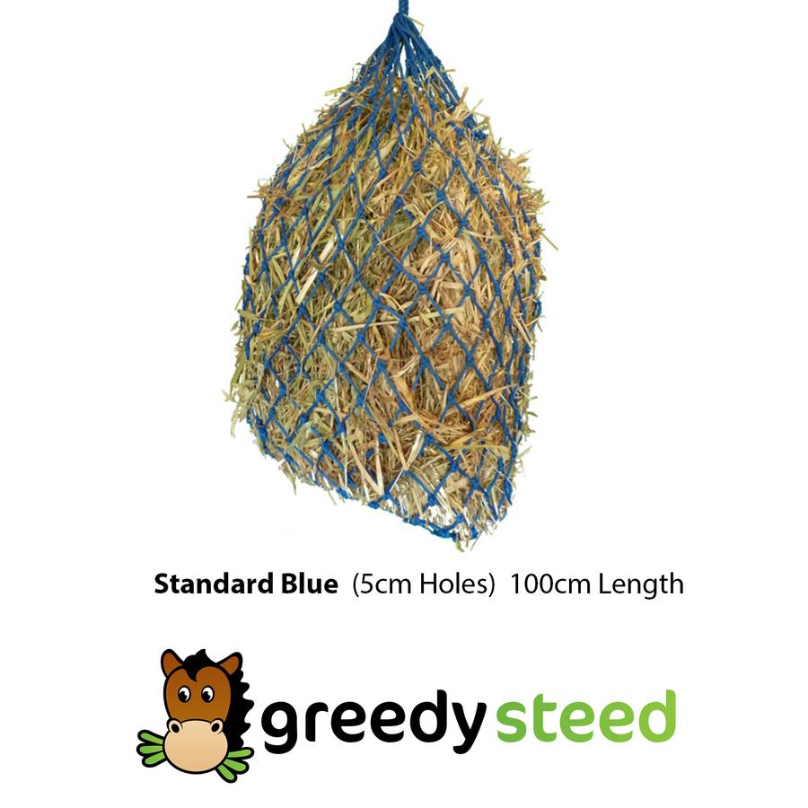 Standard Half Bale Hay Net - Greedy Steed - 1m length, 5cm holes