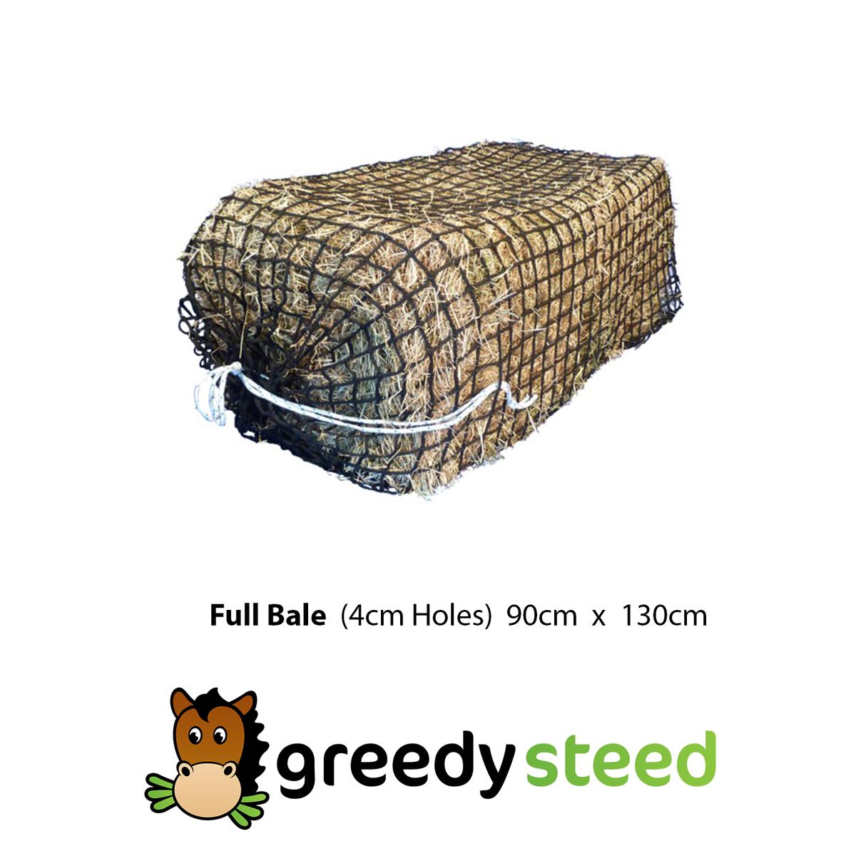 Greedy Steed Slow Feed Hay Net - Holds a Full Bale - 4cm Woven Square Holes