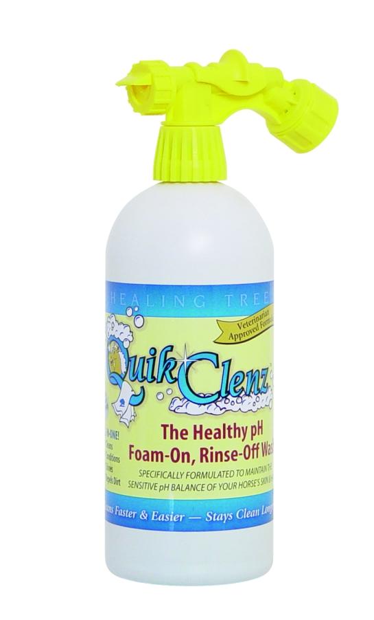 Clean your horse quickly and easily! Refillable Bottle Included!