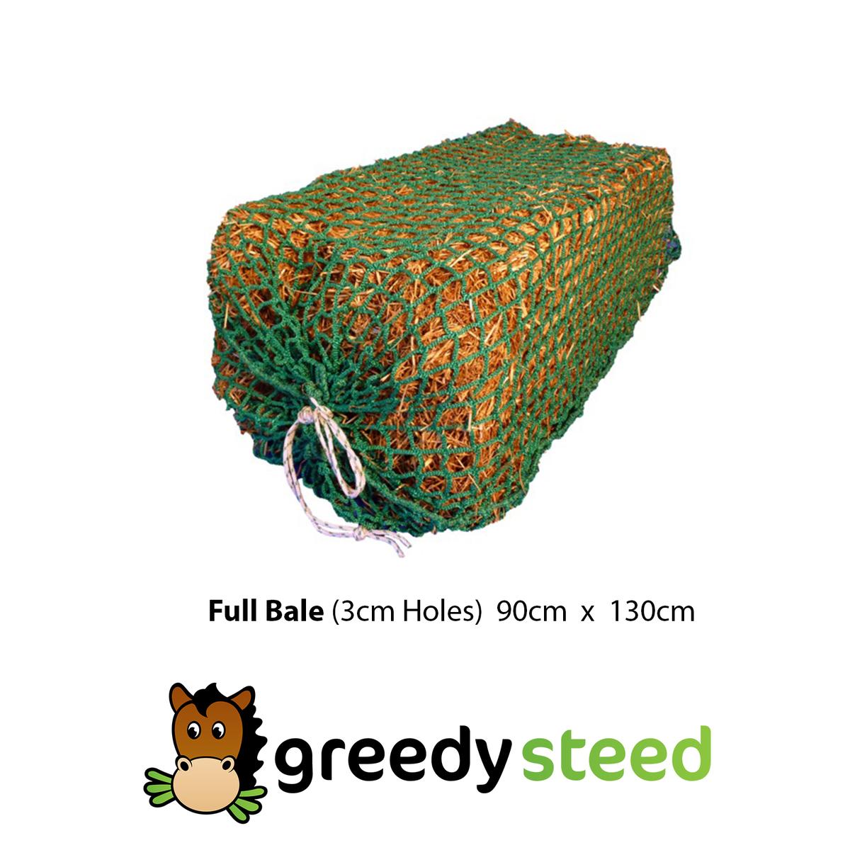 Greedy Steed FULL BALE Slow Feed Hay Net - 3cm holes