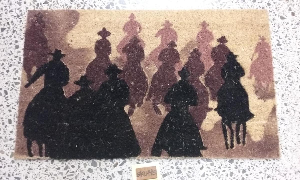 Cowboy Posse Coir Door Mat