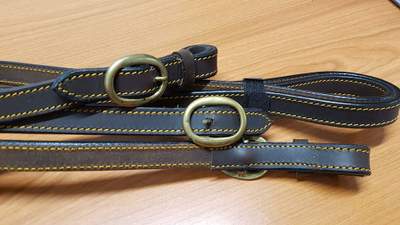 Barcoo Reins with Brass Buckles - Brown - Ex Shop Sample