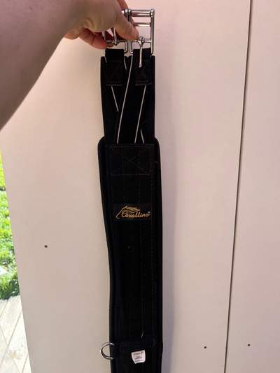 Cavallino airtec girth - black size 110 cm