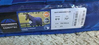 Weatherbeeta Comfitec Prelim Turnout - Navy Combo 220gm - 4ft9 - Brand New