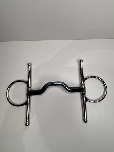 Tongue relief snaffle happy tongue full cheek horse bit 5” sweet iron Low port anatomical ported mouth