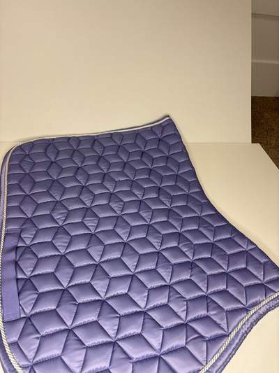 Satin Saddle Pad - Burgundy Merlot - Red satin GP dressage padded luxury full size saddle cloth NEW