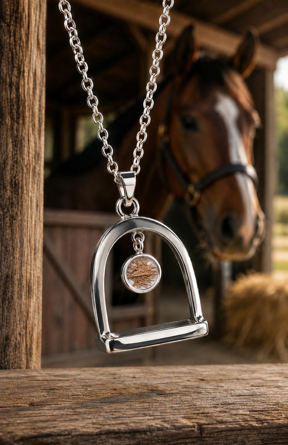 Sterling Stirrup Pendant