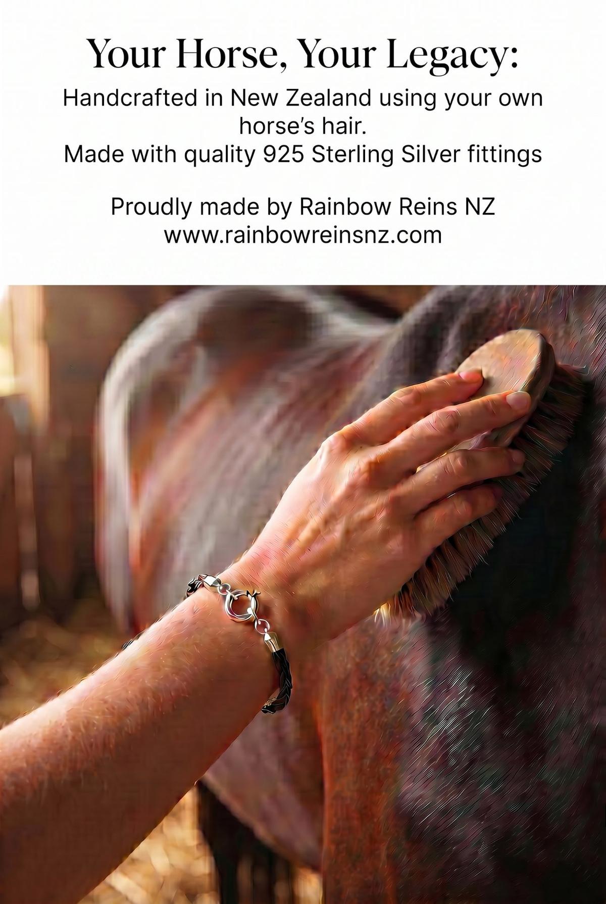 Sterling Silver Horsehair Bracelet