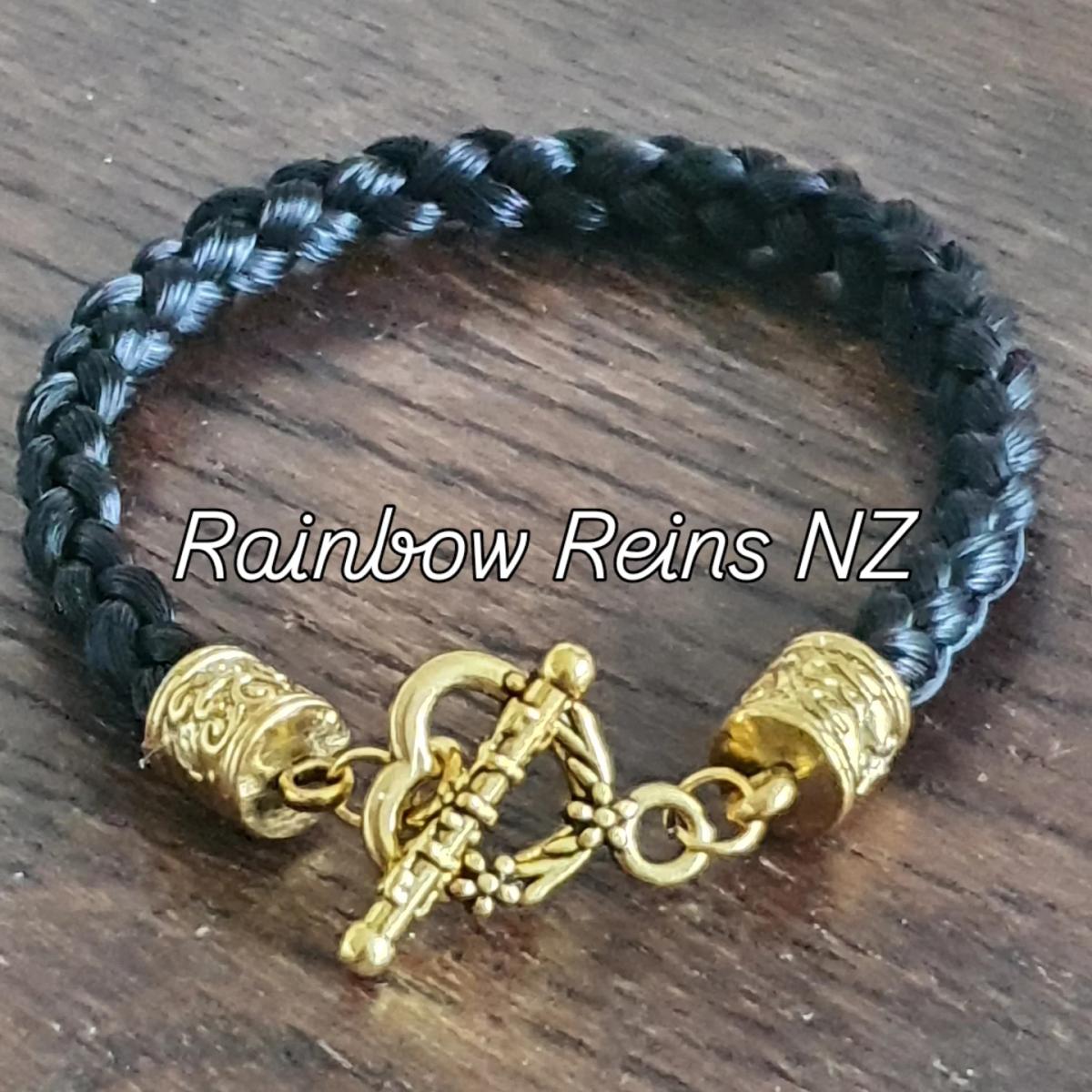Antique Gold Horsehair Bracelet