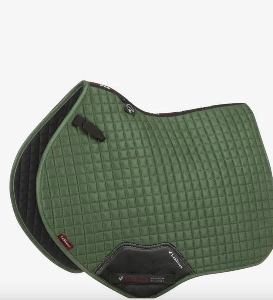 LEMIEUX SUEDE CLOSE CONTACT SQUARE HUNTER GREEN