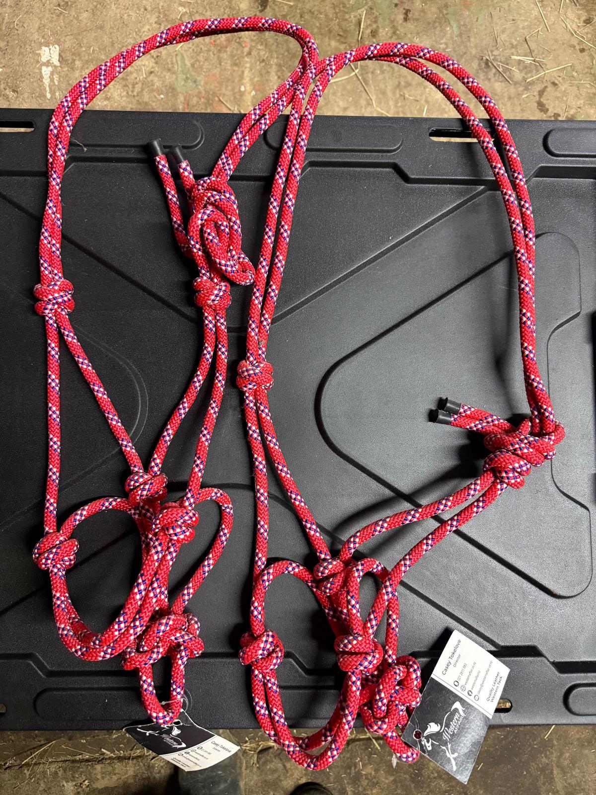 2 Cob Rope Halters -  New