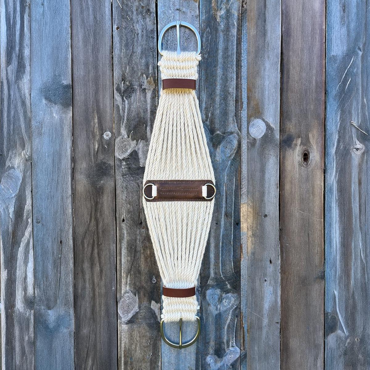 100% Mohair Roper Cinch - 30" / 76 cm – Natural – made in New Zealand