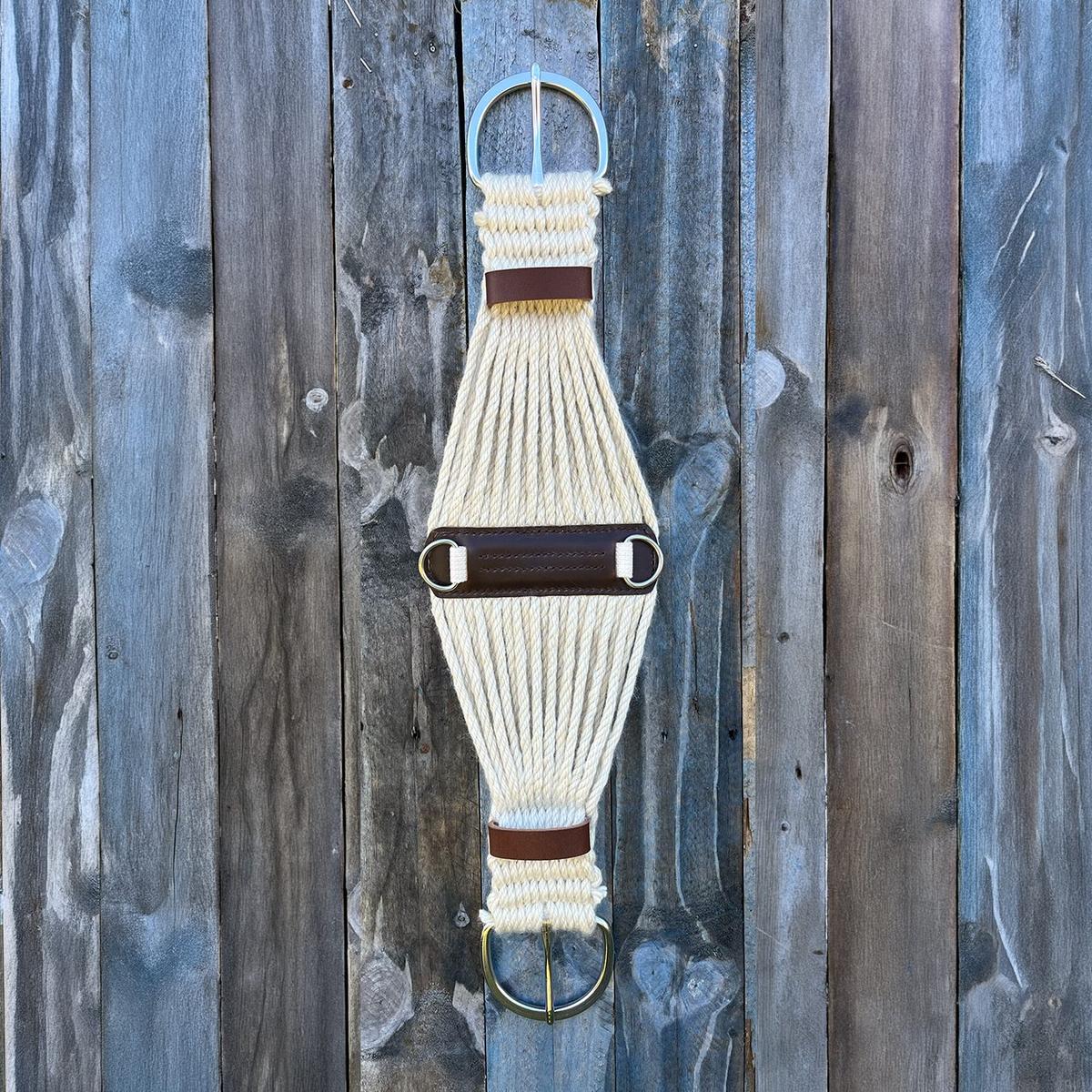 100% Mohair Roper Cinch - 27" / 69 cm – Natural – made in New Zealand