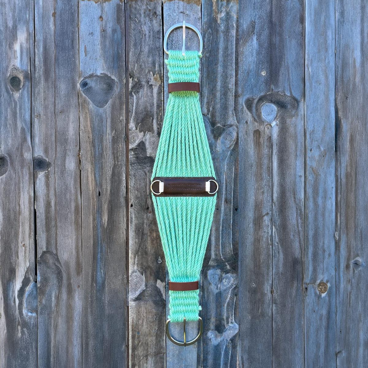100% Mohair Roper Cinch - 32.5" / 83 cm – Summer Mint – made in New Zealand